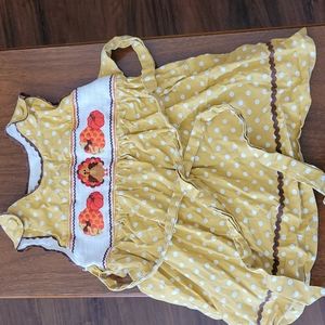 Turkey and Pumpkin embroidered jumper